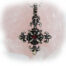 Sparkle Cross Ruby Pendant
