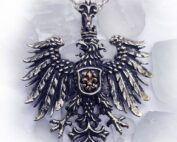 Heraldic Eagle Fleur-De-Lis Pendant