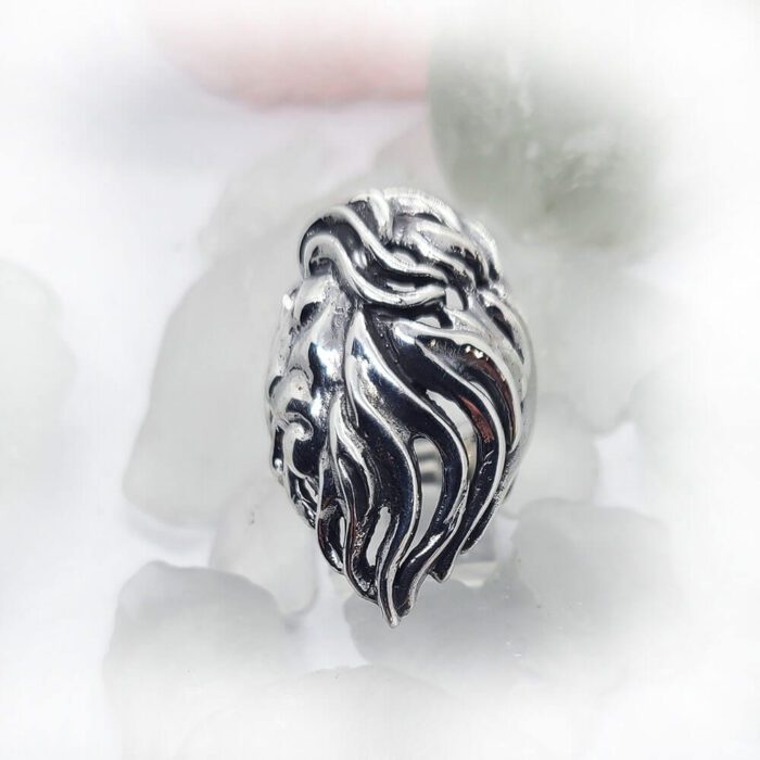 Lion Sterling Silver Ring 2