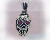 Sugar Skull CZ Stone Pendant