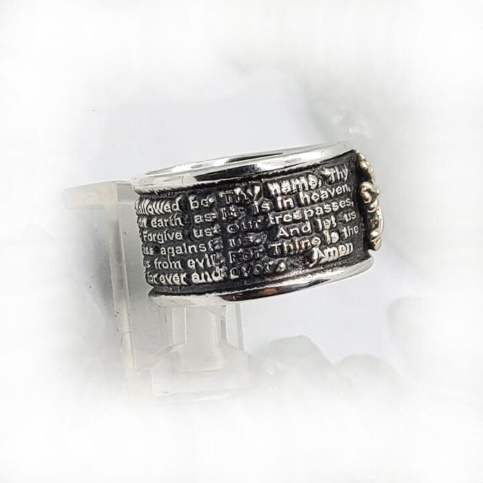 English Prayer Sterling Silver Ring 4