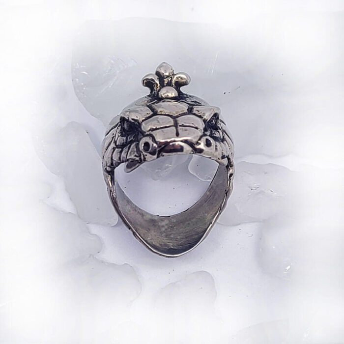 Snake Swallowing Sterling Silver Ring 2