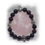 Four Silver Pomegranates Garnet Beads Bracelet