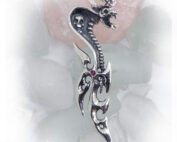 King Cobra Ninja Dagger Silver Pendant