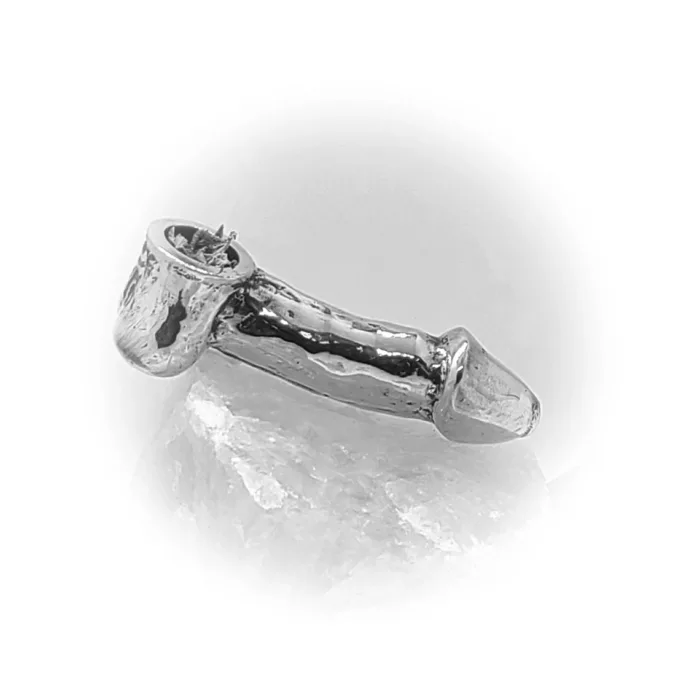 Penis Sterling Silver Pipe 6
