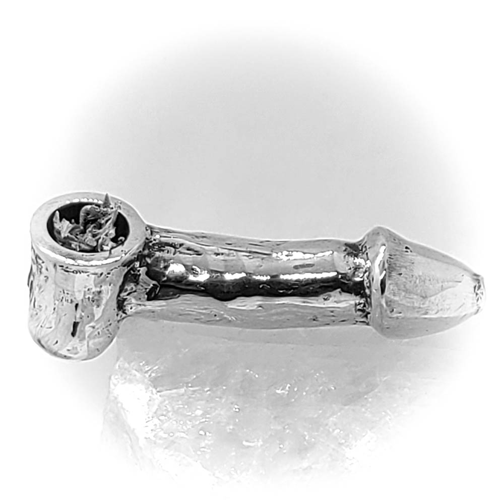 Penis Sterling Silver Pipe