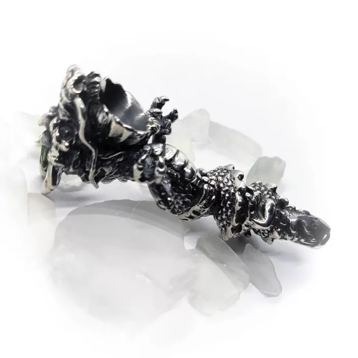 Dragon Sterling Silver Pipe 2