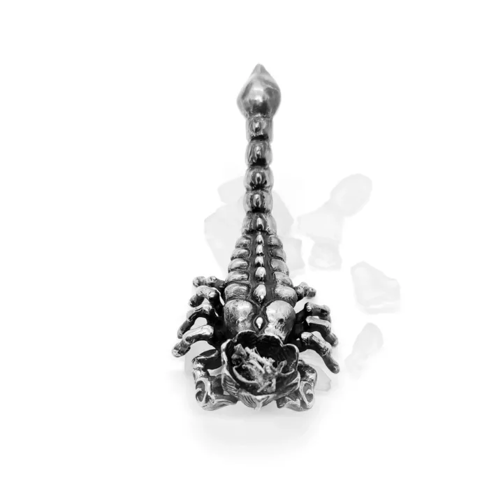 Scorpion Sterling Silver Pipe 3