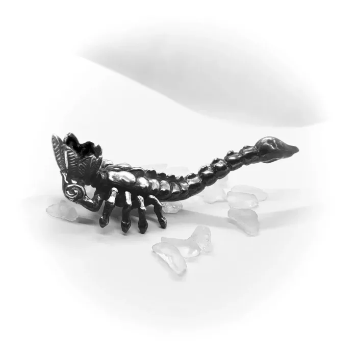 Scorpion Sterling Silver Pipe 6