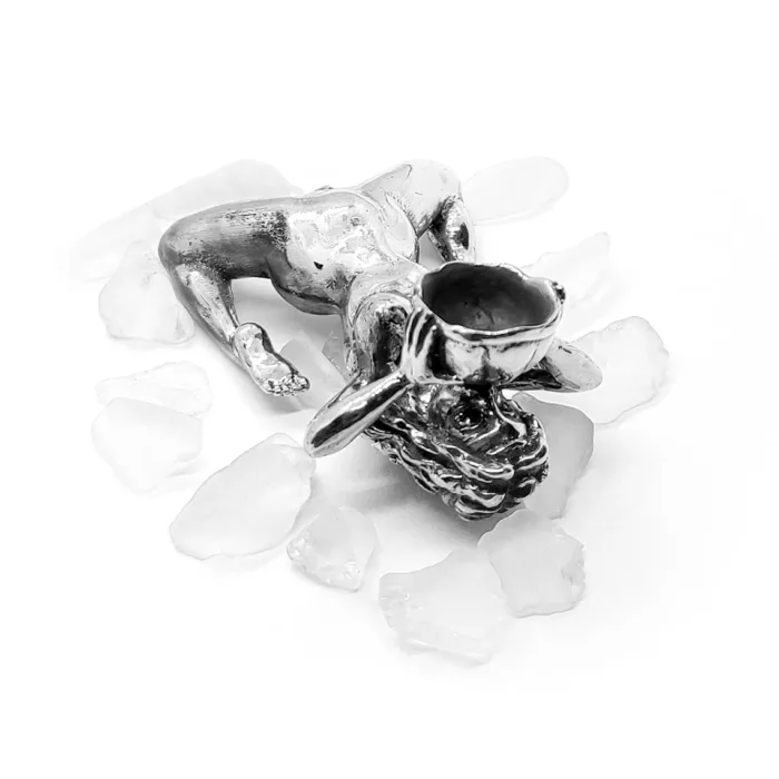 Woman Nude Sterling Silver Pipe 7