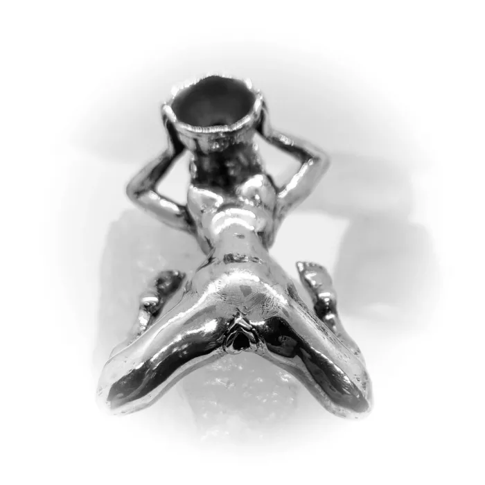 Woman Nude Sterling Silver Pipe 8