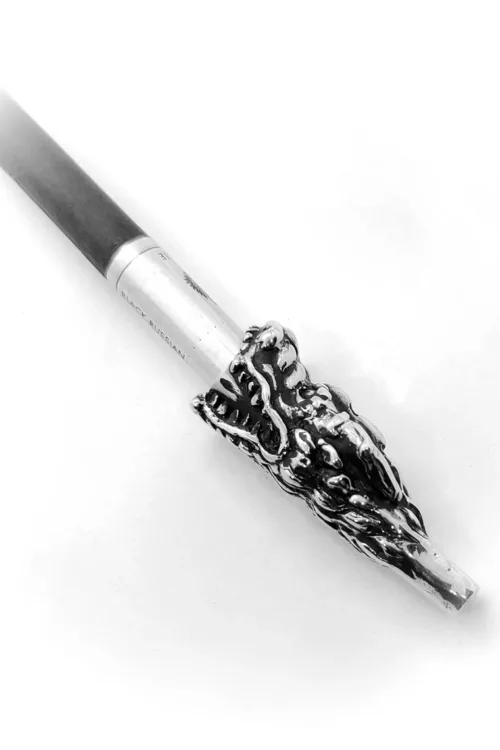 Dragon Head Sterling Silver Cigarette Pipe