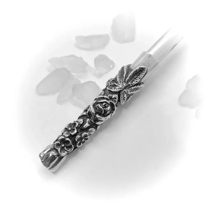 Flower Blossom Sterling Silver Cigarette Pipe 4