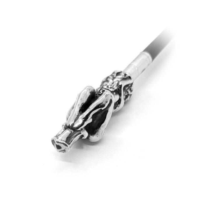 Nude Woman Sterling Silver Pipe 10