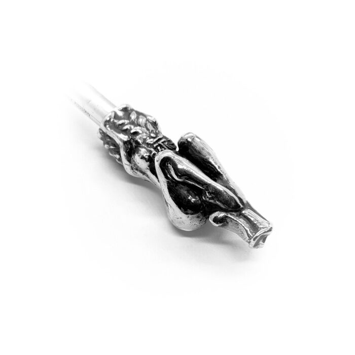 Nude Woman Sterling Silver Pipe 3