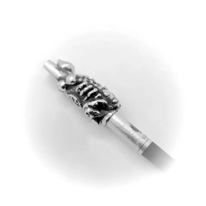 Scorpion Small Version Sterling Silver Cigarette Pipe 3