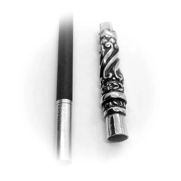 Tribal Design V2 Sterling Silver Cigarette Pipe 6