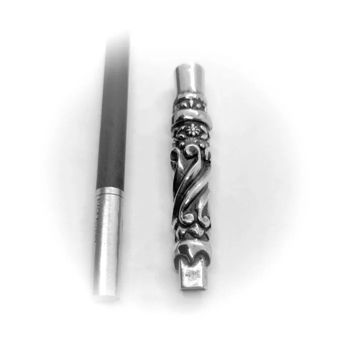 Tribal Design V2 Sterling Silver Cigarette Pipe 7