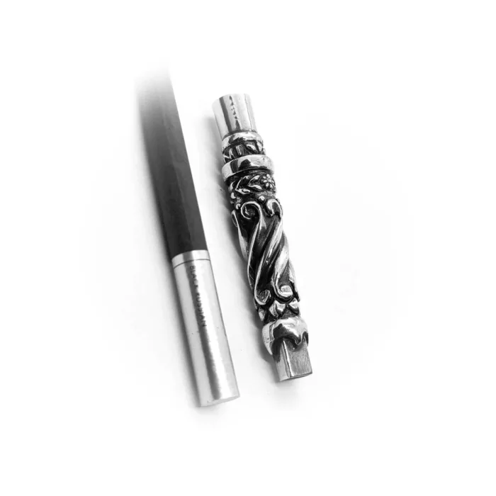 Tribal Design V2 Sterling Silver Cigarette Pipe 8