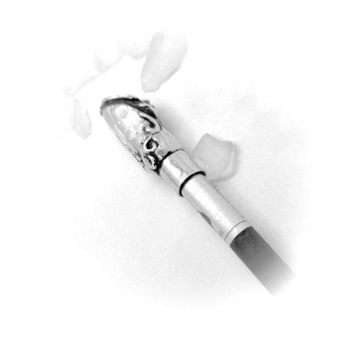 Vagina Pussy Sterling Silver Cigarette Pipe 7